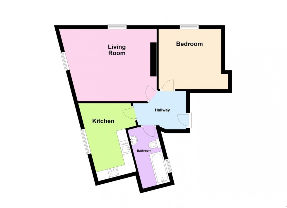 Floorplan for Wesley Street, Weymouth