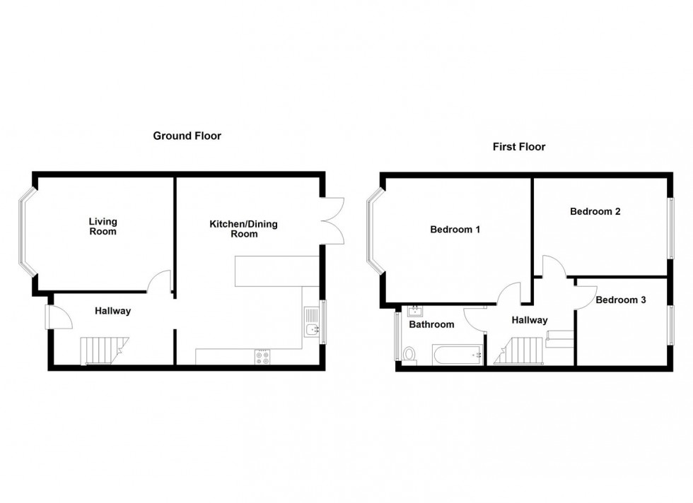 Floorplan for South Road, Swanage