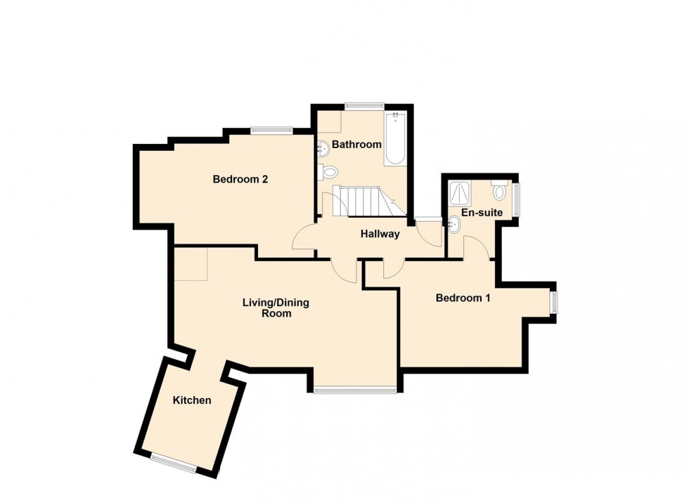 Floorplan for Glenthorne, Ulwell Road, Swanage