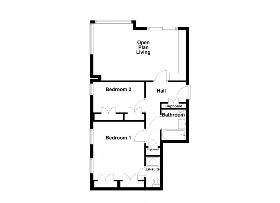 Floorplan for Waverley Point, Swanage