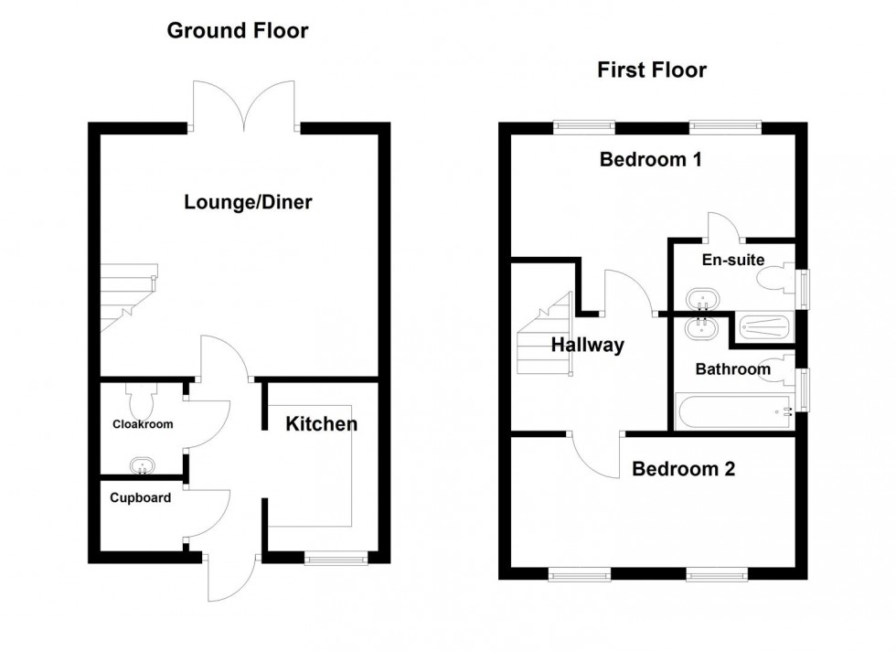 Floorplan for Greensands Way, Swanage