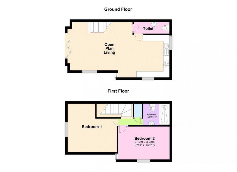 Floorplan for Park Lane, Weymouth