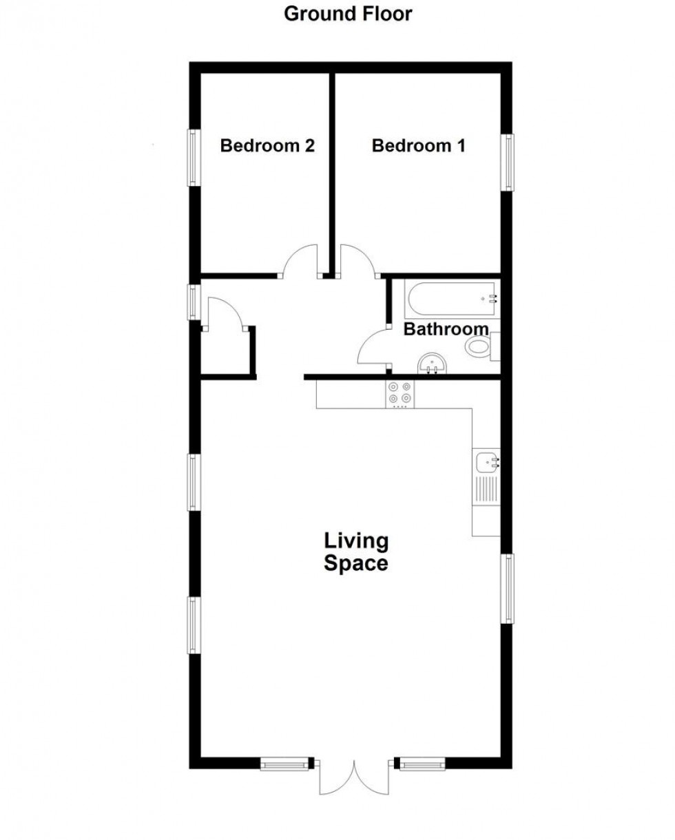 Floorplan for Wyke Road, Weymouth