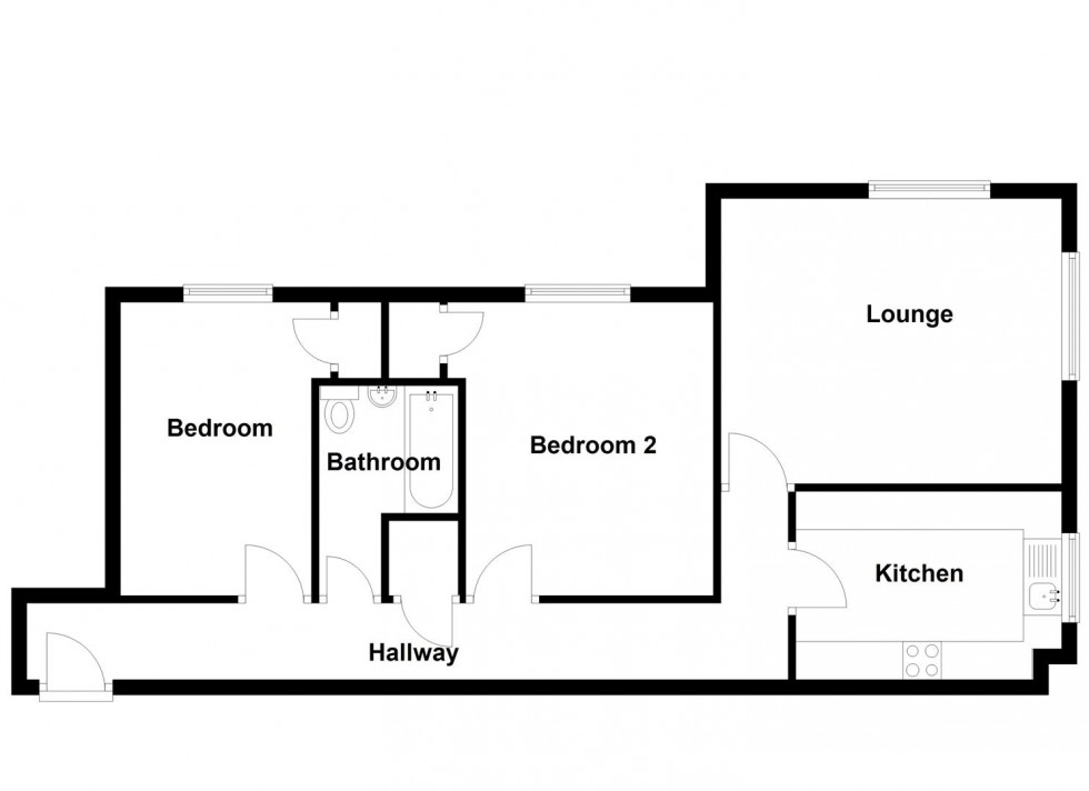 Floorplan for Rempstone Road, Swanage