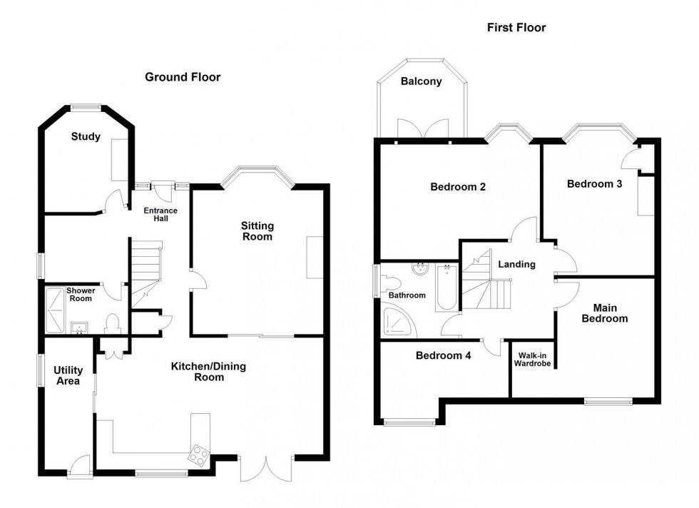 Floorplan for Victoria Avenue, Swanage