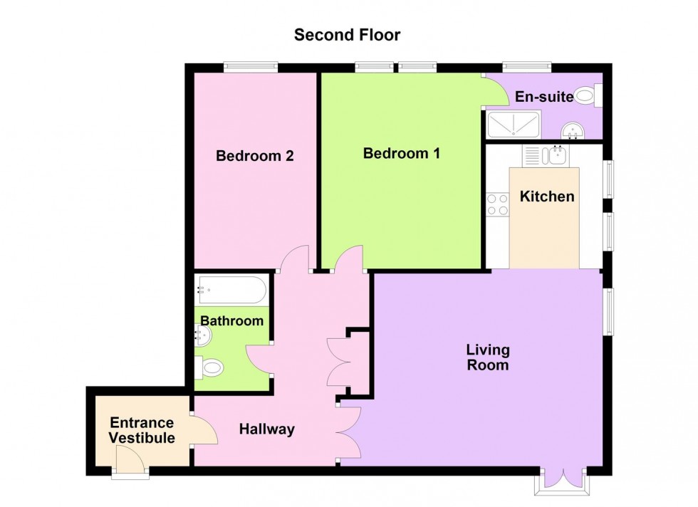 Floorplan for Ricketts Close, Weymouth