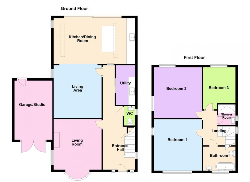 Floorplan for St. Georges Avenue, Weymouth