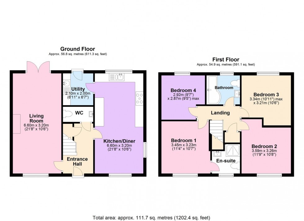 Floorplan for Courage Way, Chickerell, Weymouth