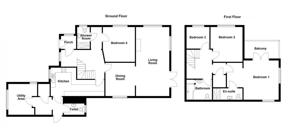 Floorplan for Springbrook Close, Corfe Castle, Wareham