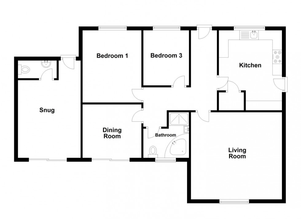 Floorplan for Brackendown Avenue, Weymouth