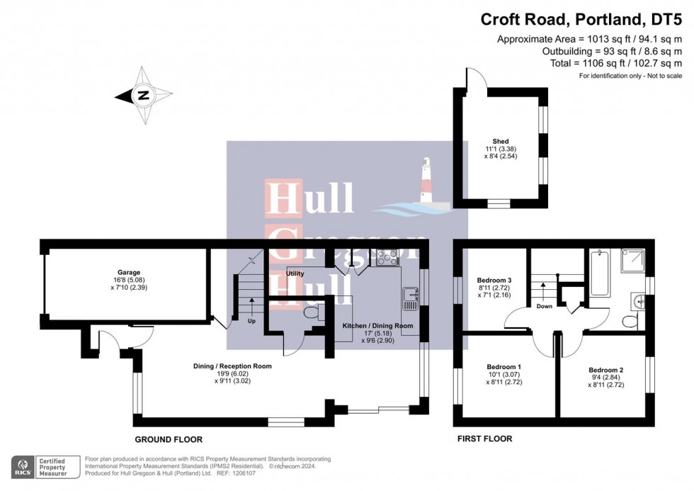 Floorplan for Croft Road, Portland