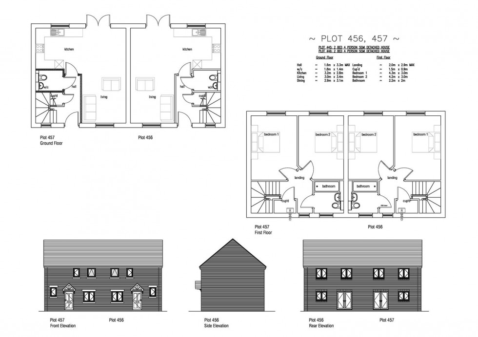 Floorplan for Plot 457 Markham Fields, 34 Markham Avenue, Weymouth, DT4 0QL