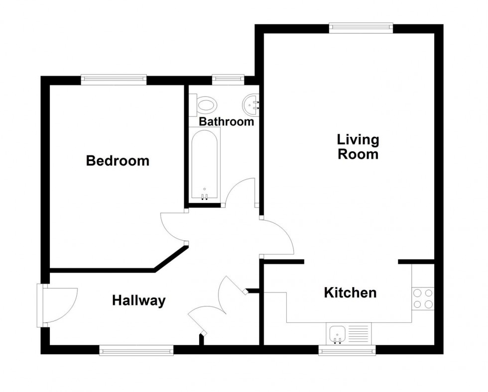 Floorplan for 21 Farwell Crescent, Chickerell, Weymouth