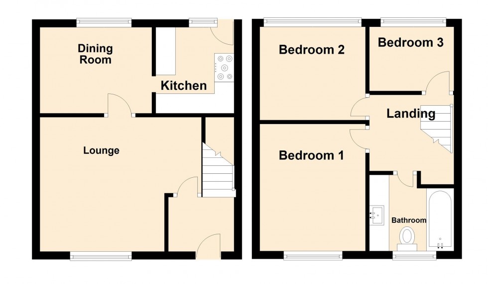 Floorplan for Long Acre, New Street, Portland