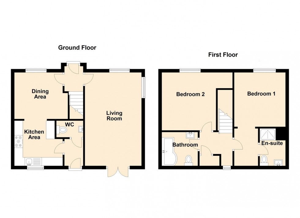 Floorplan for Courage Way, Chickerell, Weymouth