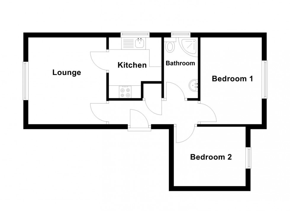 Floorplan for Melcombe Avenue, Weymouth