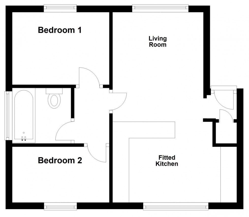 Floorplan for Oakbury Drive, Weymouth