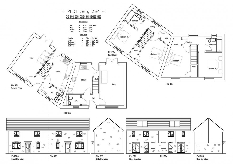 Floorplan for Plot 384 Fields, 54 Curtis Way, Weymouth, DT4 0TS