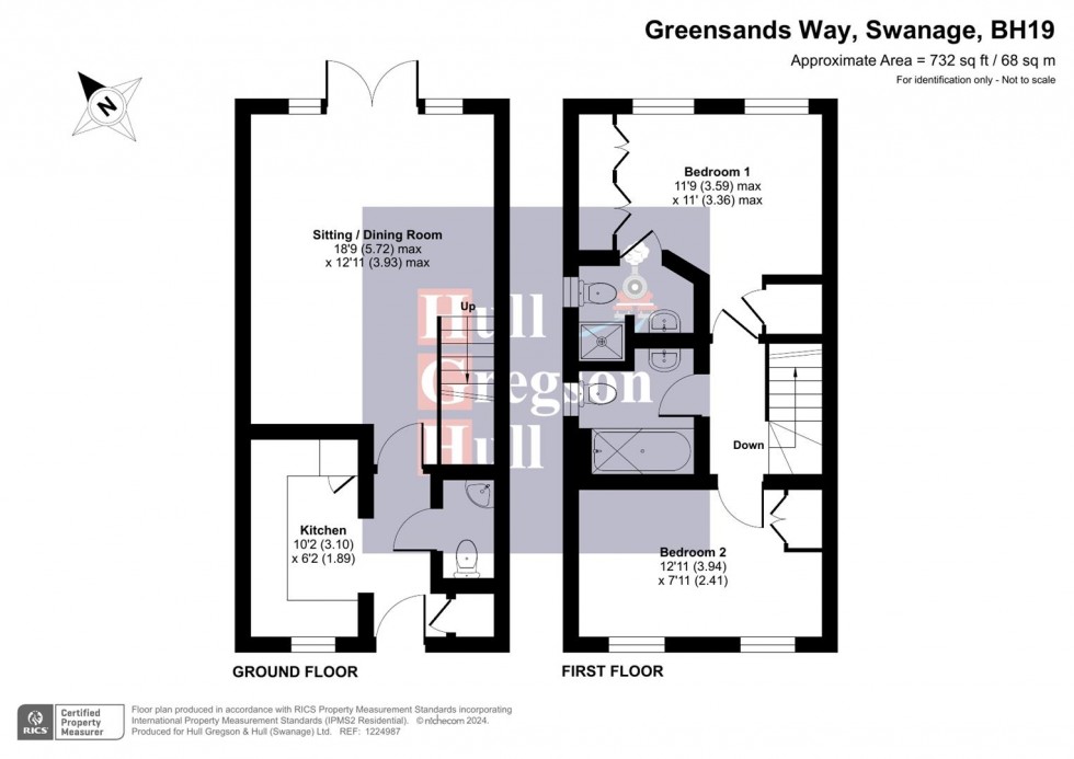 Floorplan for Greensands Way, Swanage