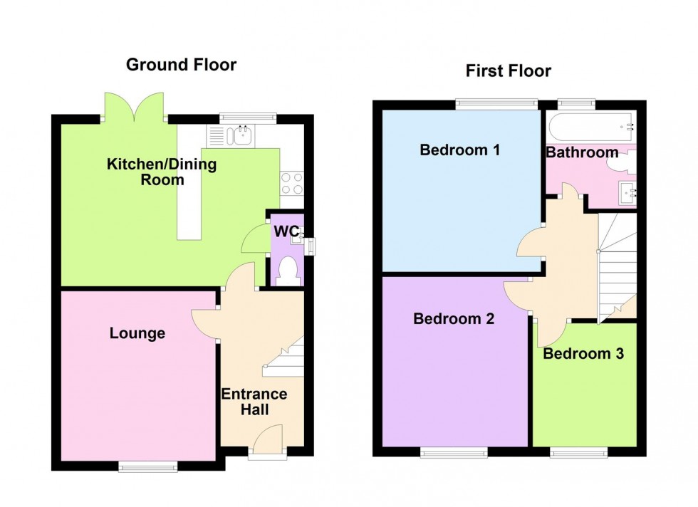 Floorplan for All Saints Road, Dorchester