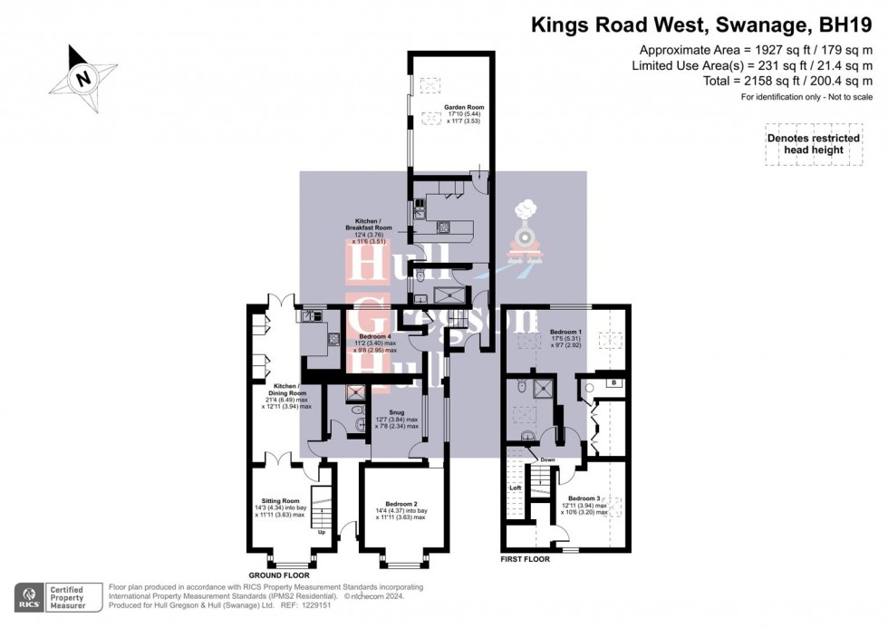 Floorplan for Kings Road West, Swanage