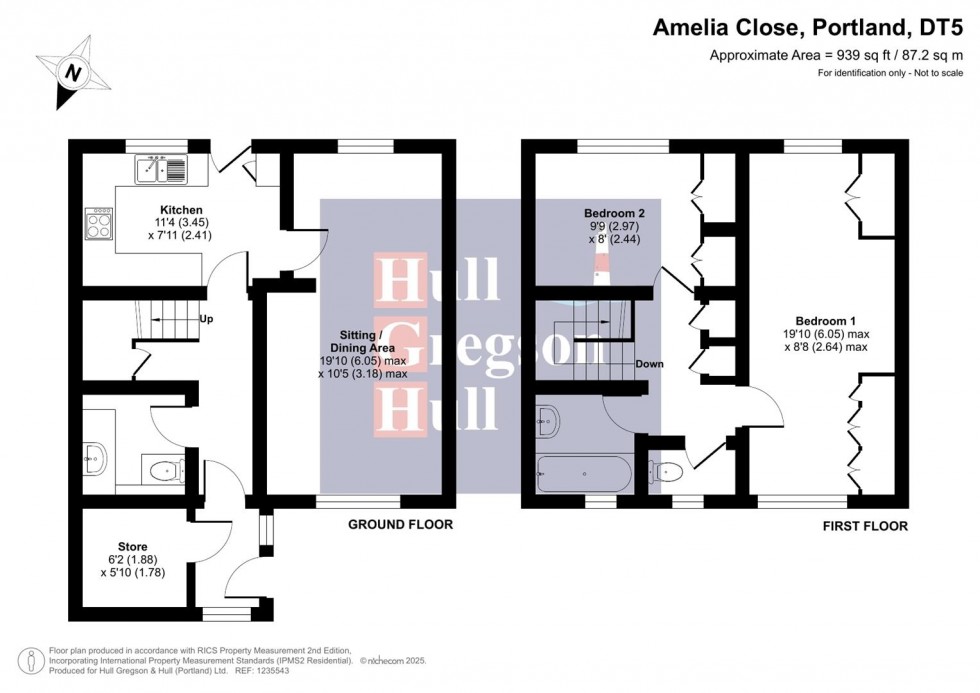 Floorplan for Amelia Close, Portland