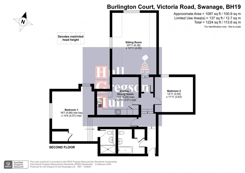 Floorplan for Victoria Road, Swanage