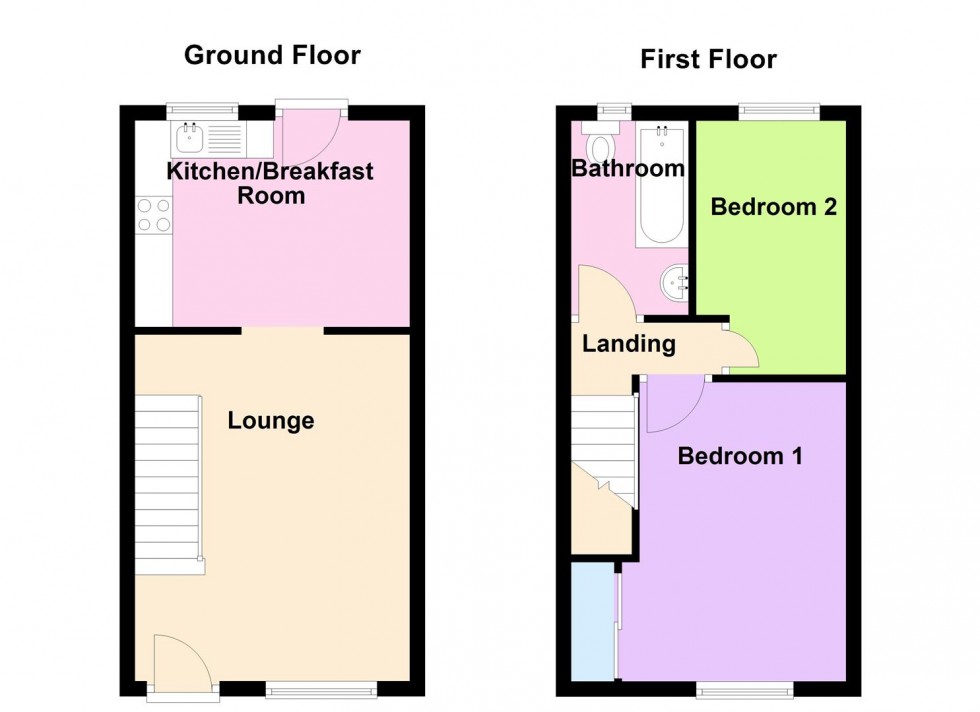 Floorplan for Lymes Close, Weymouth