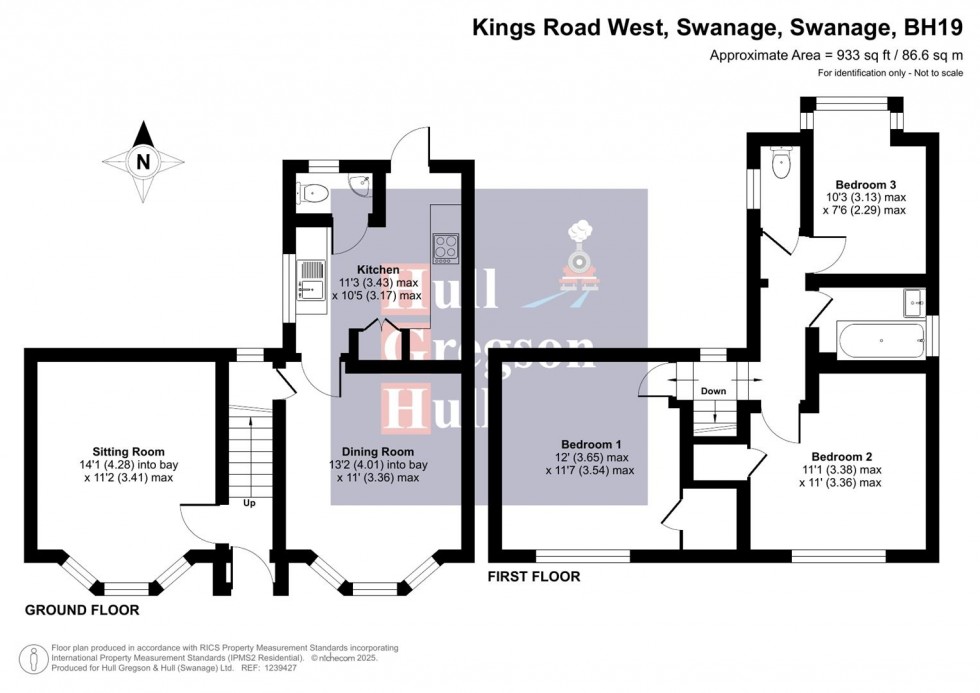 Floorplan for Kings Road West, Swanage