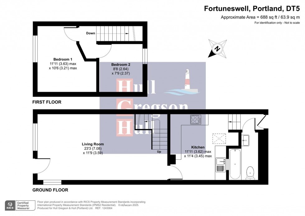 Floorplan for Fortuneswell, Portland