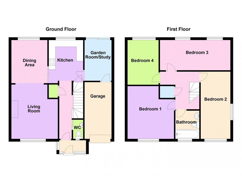 Floorplan for Mandeville Close, Weymouth