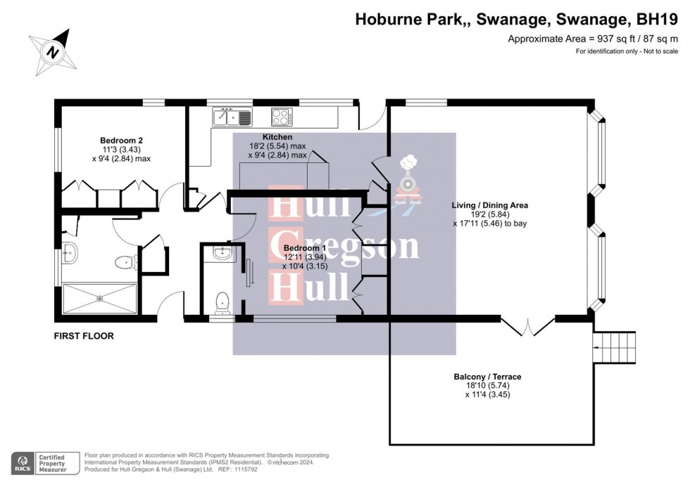 Floorplan for Hoburne Park, Swanage