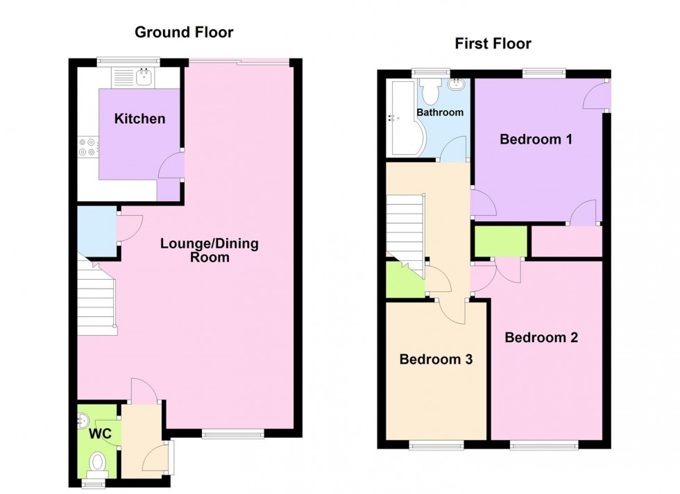 Floorplan for Mountbatten Close, Weymouth