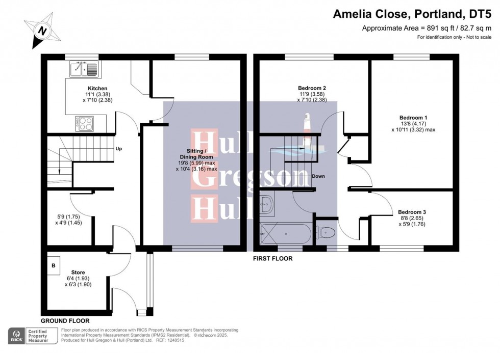 Floorplan for Amelia Close, Portland