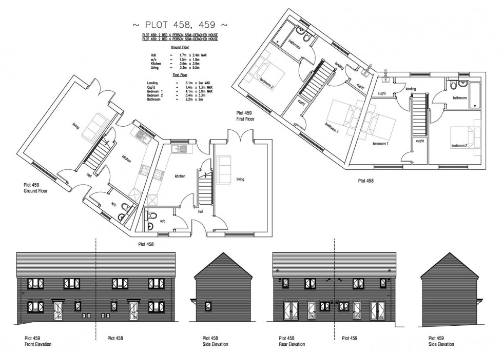 Floorplan for Plot 458 Fields, 36 Markham Avenue, Weymouth, DT4 0QL