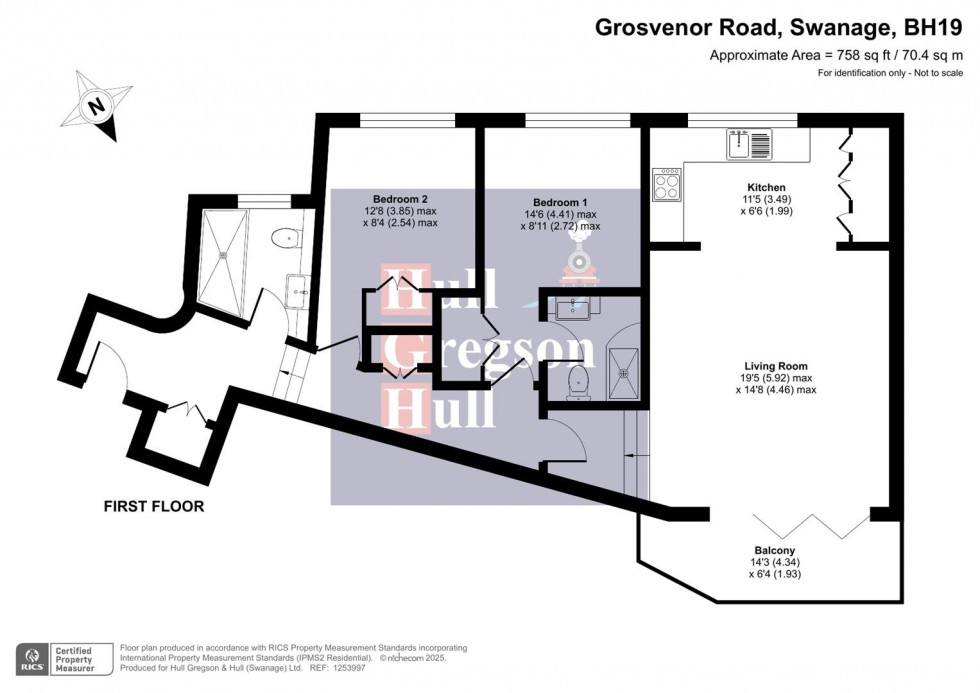 Floorplan for White Lodge, Grosvenor Road, Swanage