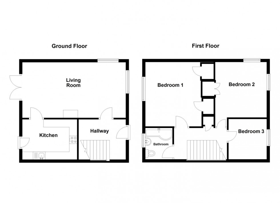 Floorplan for Howard Close, Weymouth