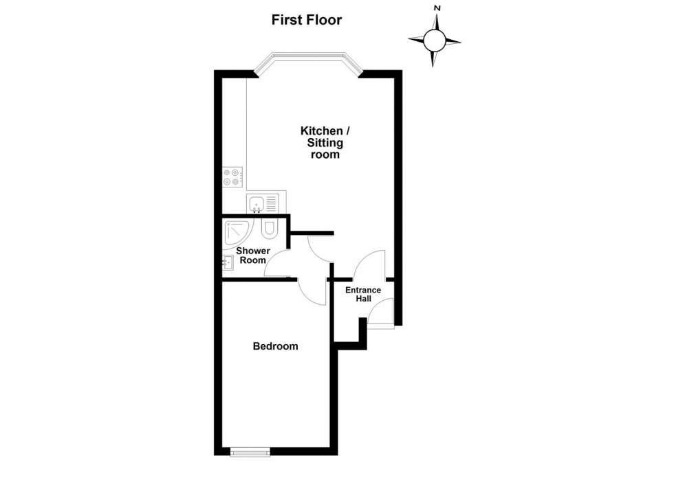 Floorplan for Commercial Road, Swanage