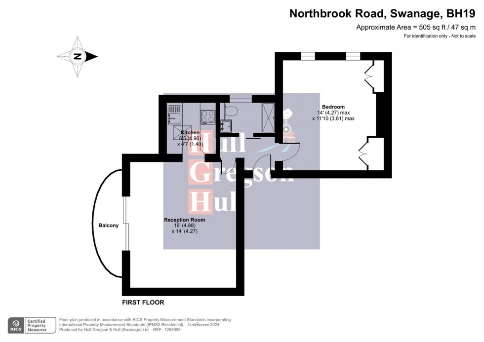 Floorplan for Northbrook Road, Swanage