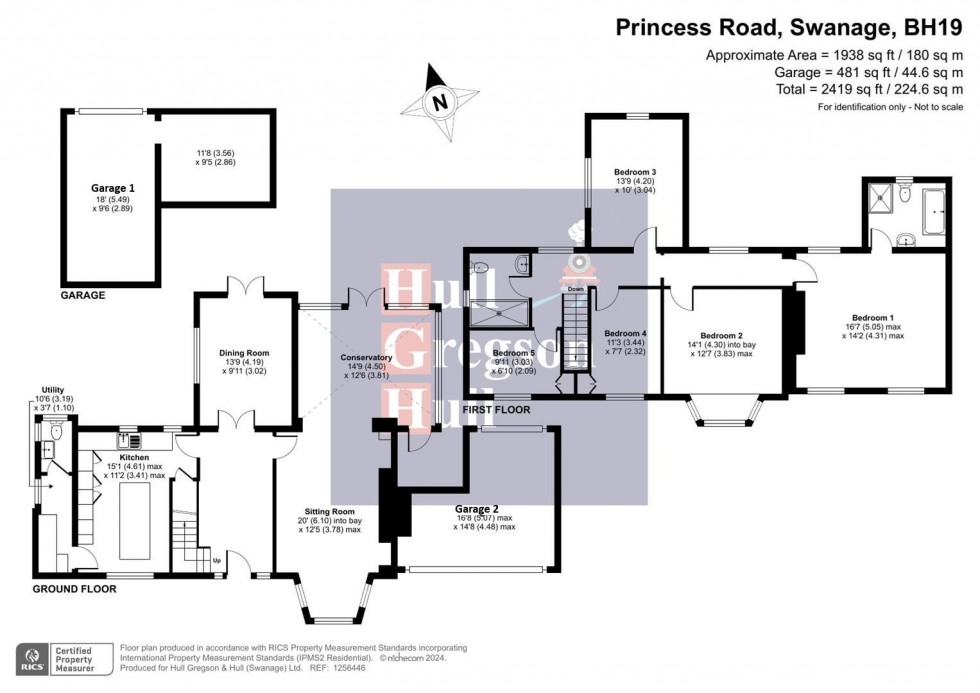 Floorplan for Princess Road, Swanage