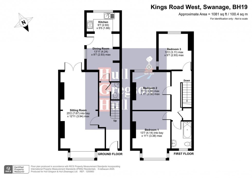 Floorplan for Kings Road West, Swanage